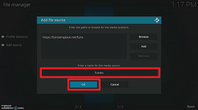 Install Franks Kodi Build 9