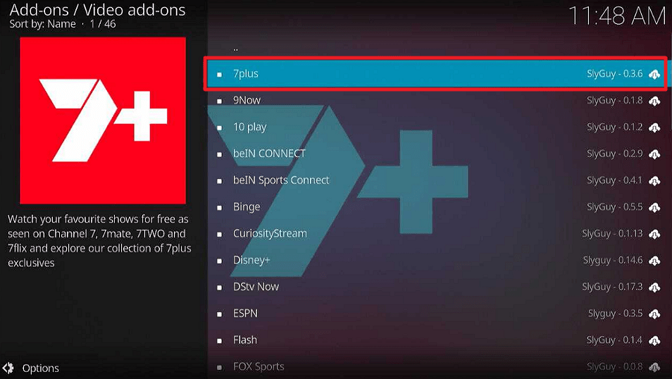 7Plus Kodi Addon