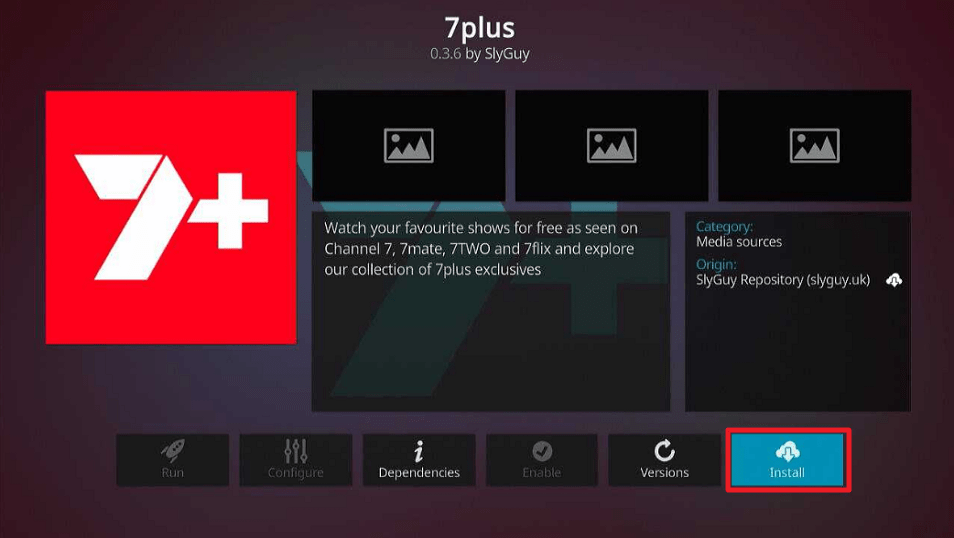 7Plus Kodi Addon