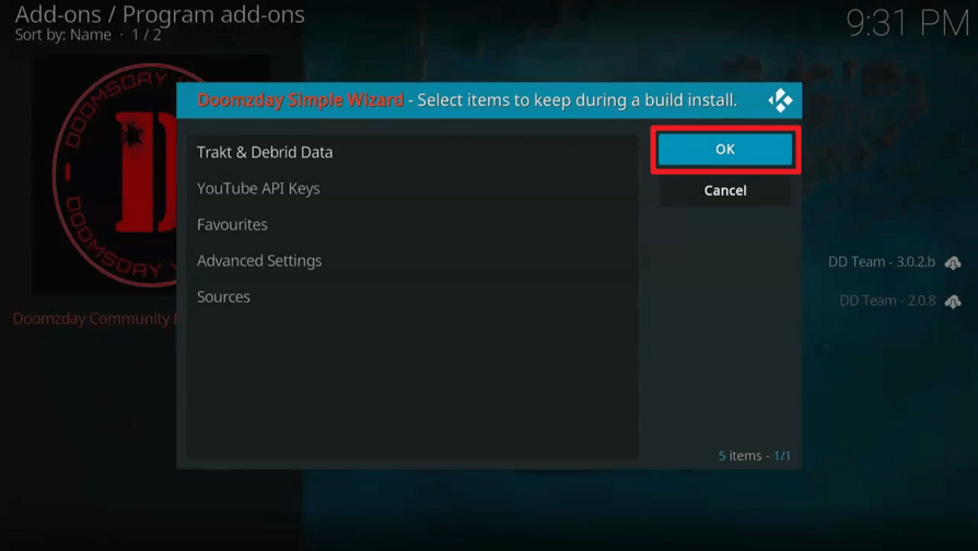 Install Aspire 19 Kodi Build 22