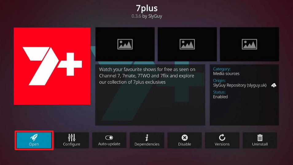 7Plus Kodi Addon