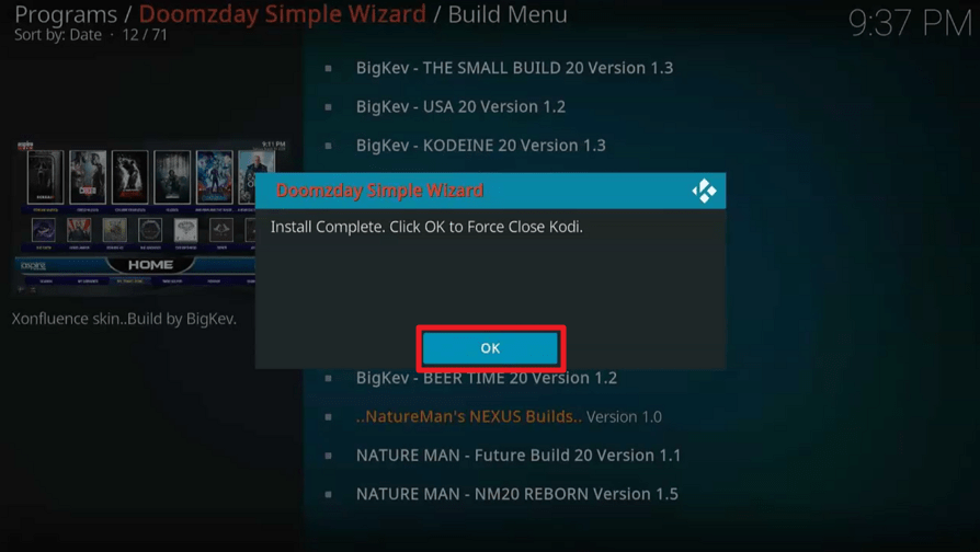 Install Aspire 19 Kodi Build 27
