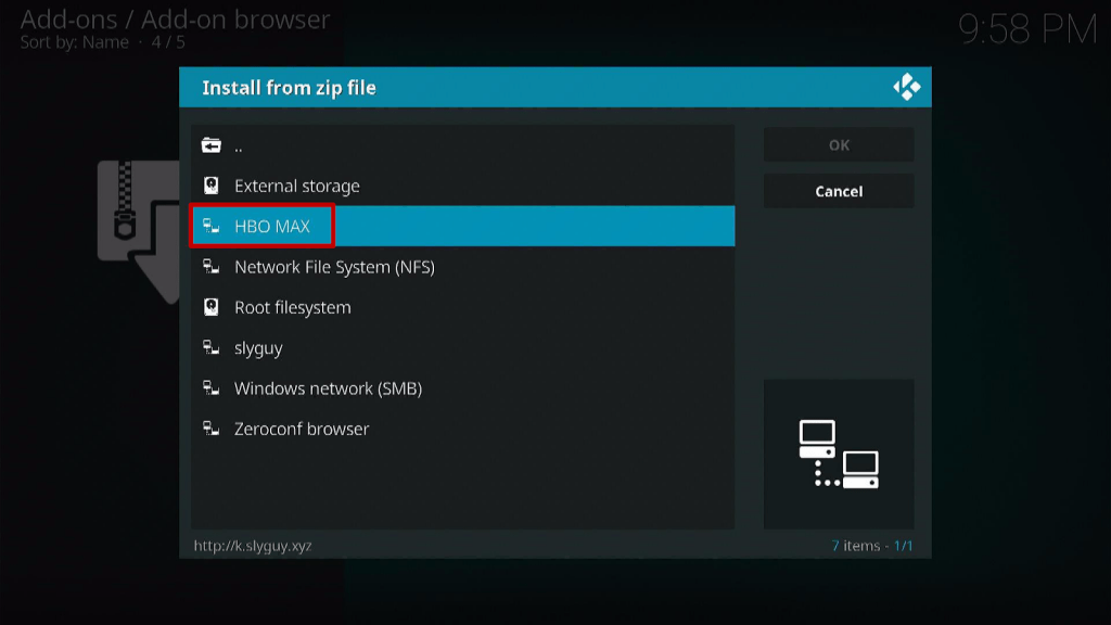 Step 12 How To Install HBO MAX Kodi Addon