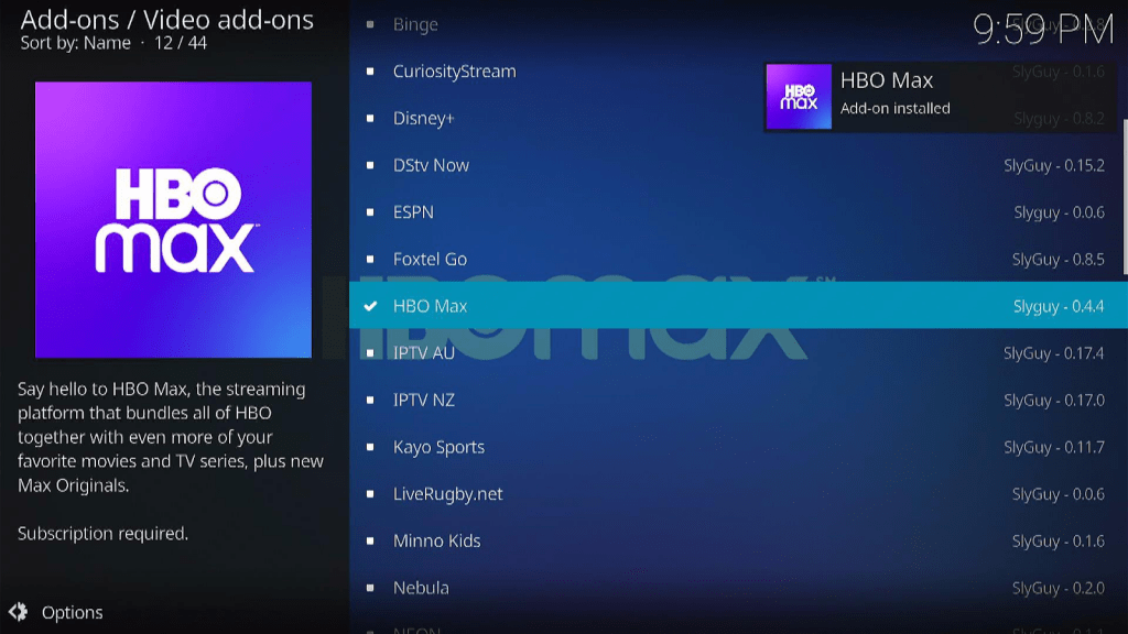 Step 21 How To Install HBO MAX Kodi Addon