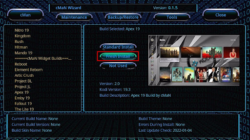 Install ApeX 19 Kodi Build 28