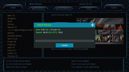 Install ApeX 19 Kodi Build 30