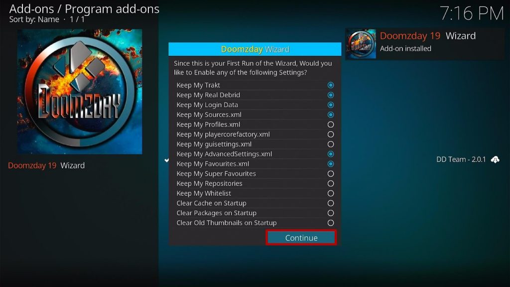 Install BK19 Kodi Build 22