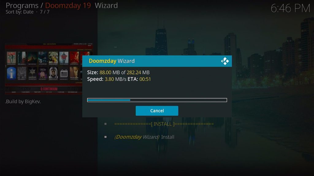 Install BK19 Kodi Build 31