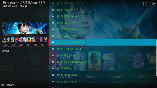 Install Clipz Build on Kodi 19.3 Matrix 20