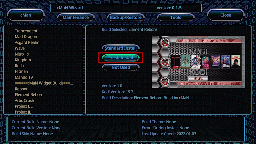 Install Element Reborn Kodi Build 28