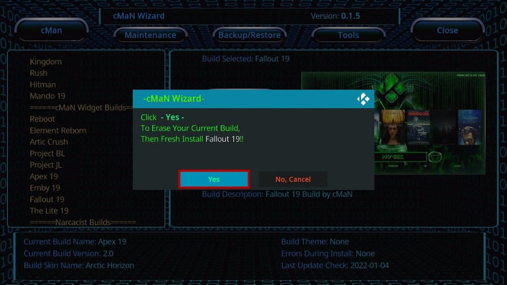 Install Fallout19 Kodi Build 29