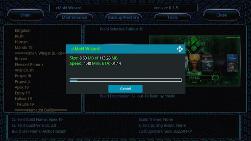Install Fallout19 Kodi Build 30