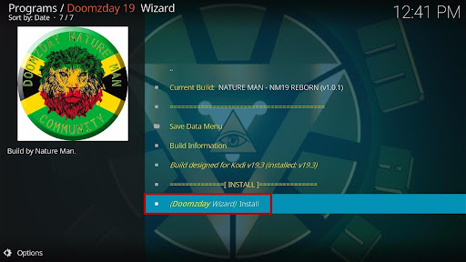 Install Nature Man - NM19 Reborn Kodi Build 29