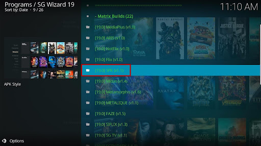 Install SPK Kodi Build 20