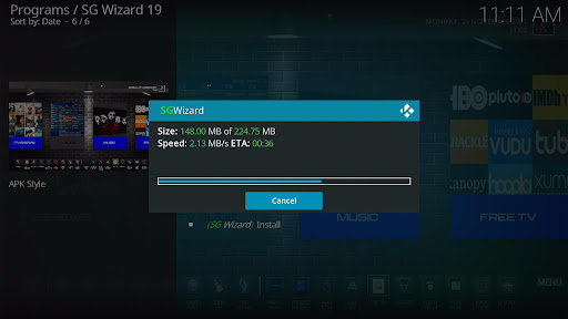 Install SPK Kodi Build 23