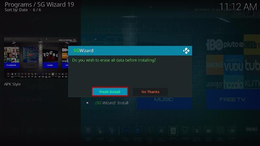 Install SPK Kodi Build 24