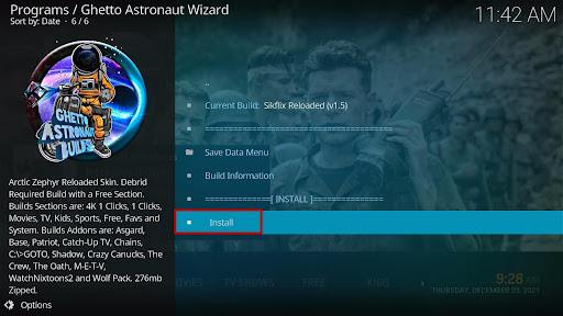 Install Sikflix Reloaded Kodi Build 29