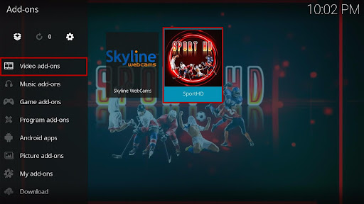 Install SportHD Addon on Kodi 23