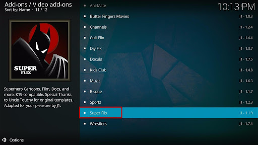 Install Super Flix Kodi Addon 18
