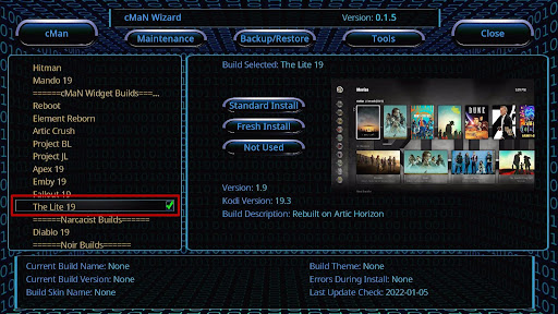 Install The Lite 19 Kodi Build 27