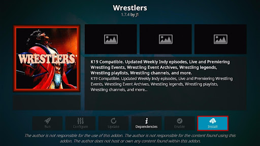 Install Wrestlers Kodi Addon 19