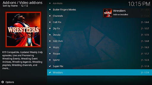 Install Wrestlers Kodi Addon 21