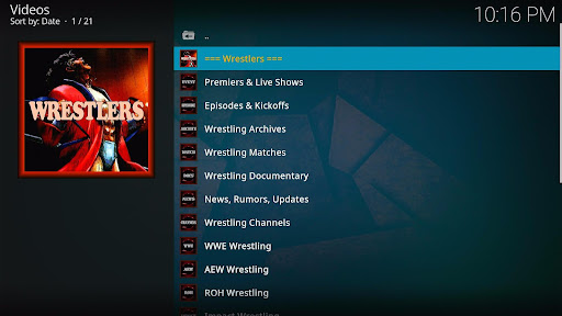 Install Wrestlers Kodi Addon 24