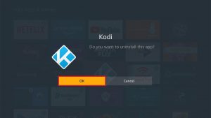 downgrade kodi
