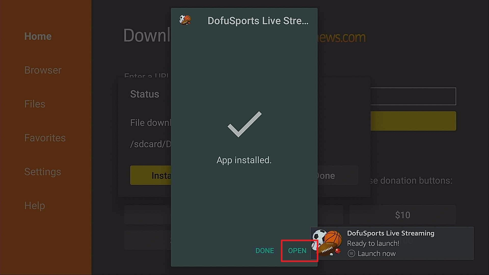 Dofu Sports Live Streaming