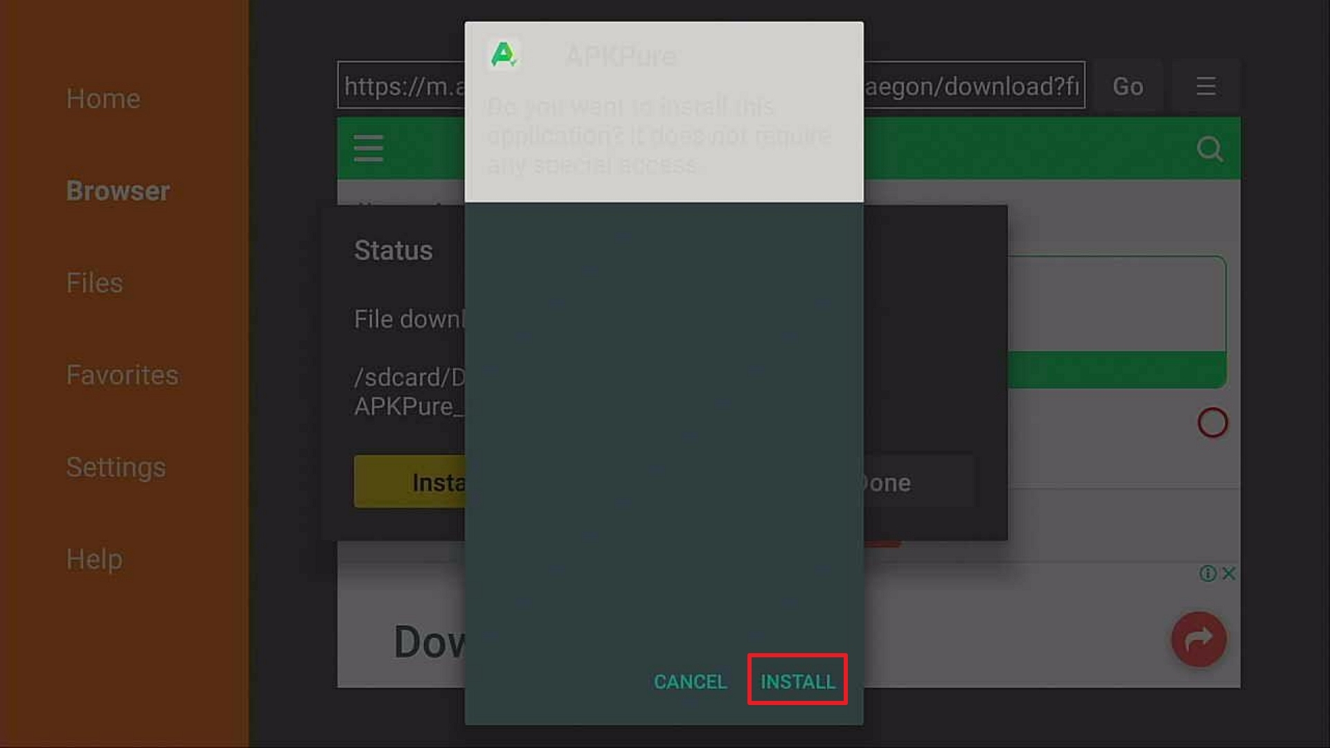 Step 15 Install APKPure Premium On Firestick