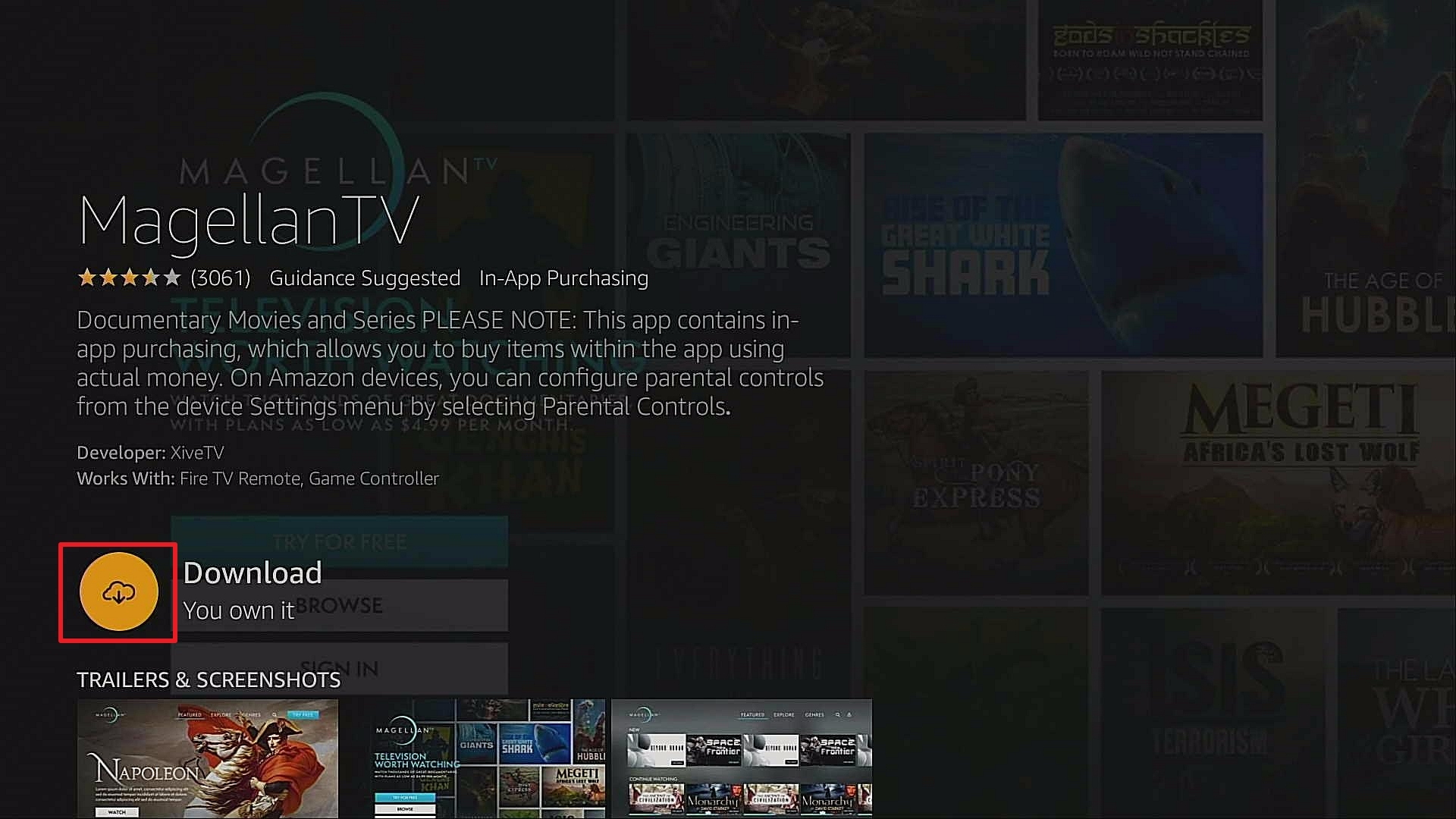 Step 4 Install Magellan TV App On Firestick