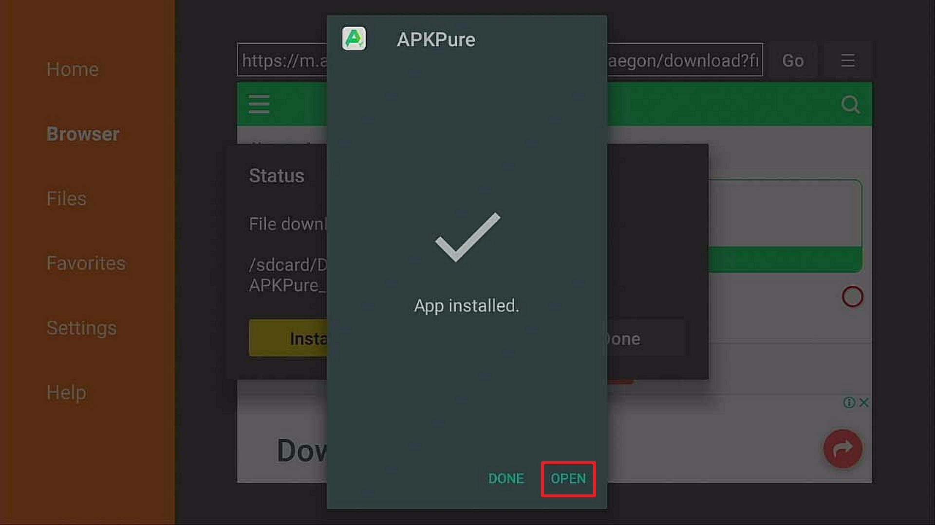 Step 16 Install APKPure Premium On Firestick