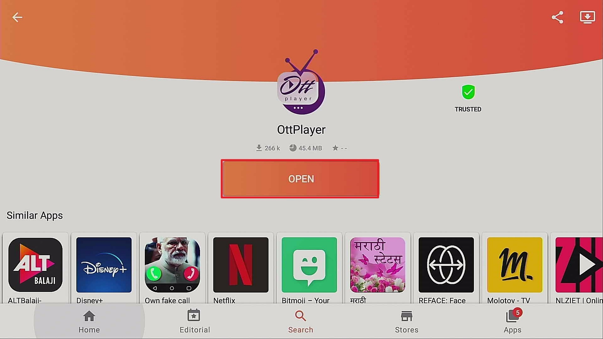 Step 22 Install OttPlayer App on Firestick