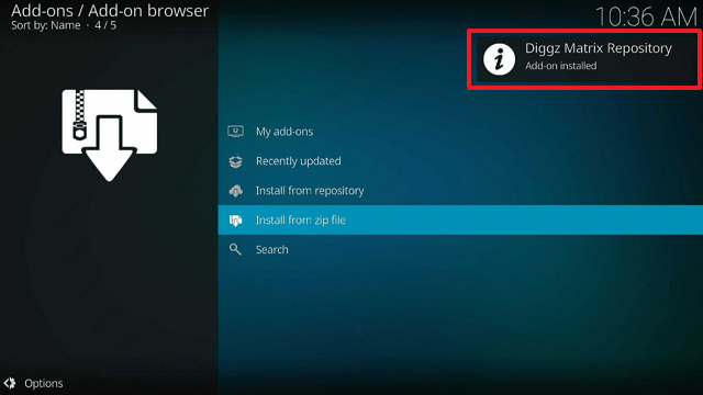 Install Diggz Xenon Build On Kodi 19.5 Matrix step 14