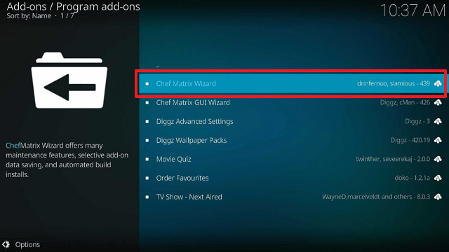 Install Diggz Xenon Build On Kodi 19.5 Matrix step 18