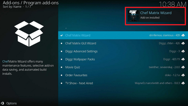 Install Diggz Xenon Build On Kodi 19.5 Matrix step 21