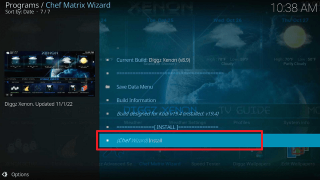 Install Diggz Xenon Build On Kodi 19.5 Matrix step 25