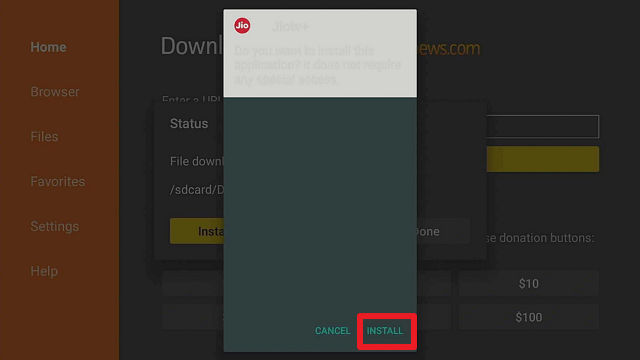Step 16 Install the JioTV+ App on Firestick
