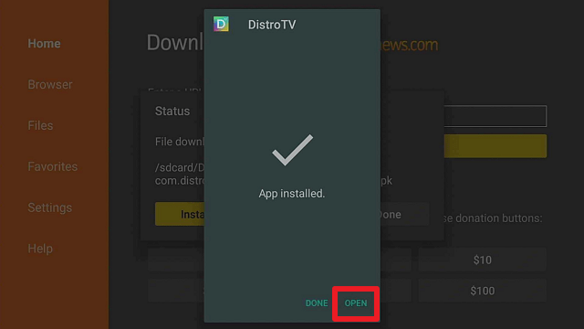 Step 18 Install Distro TV App on Firestick