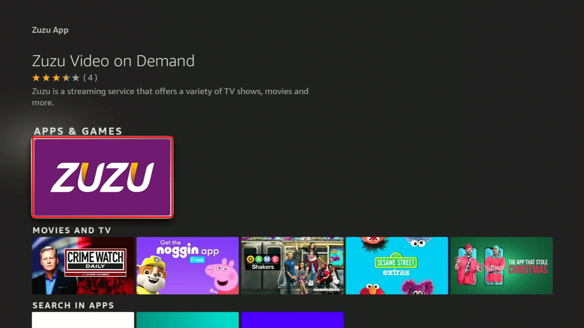 Install Zuzu Video Demand