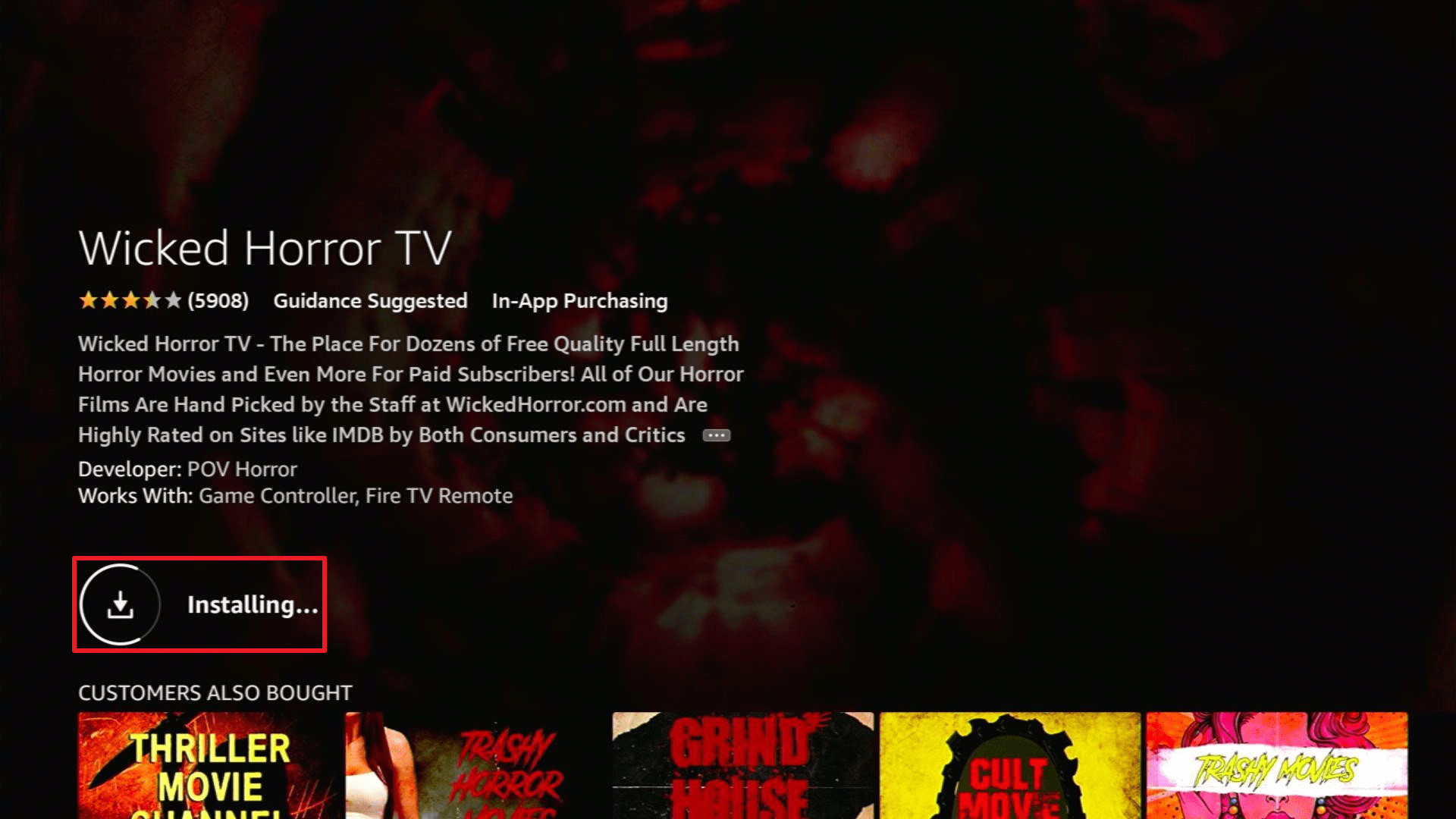 Install Wicked Horror TV3