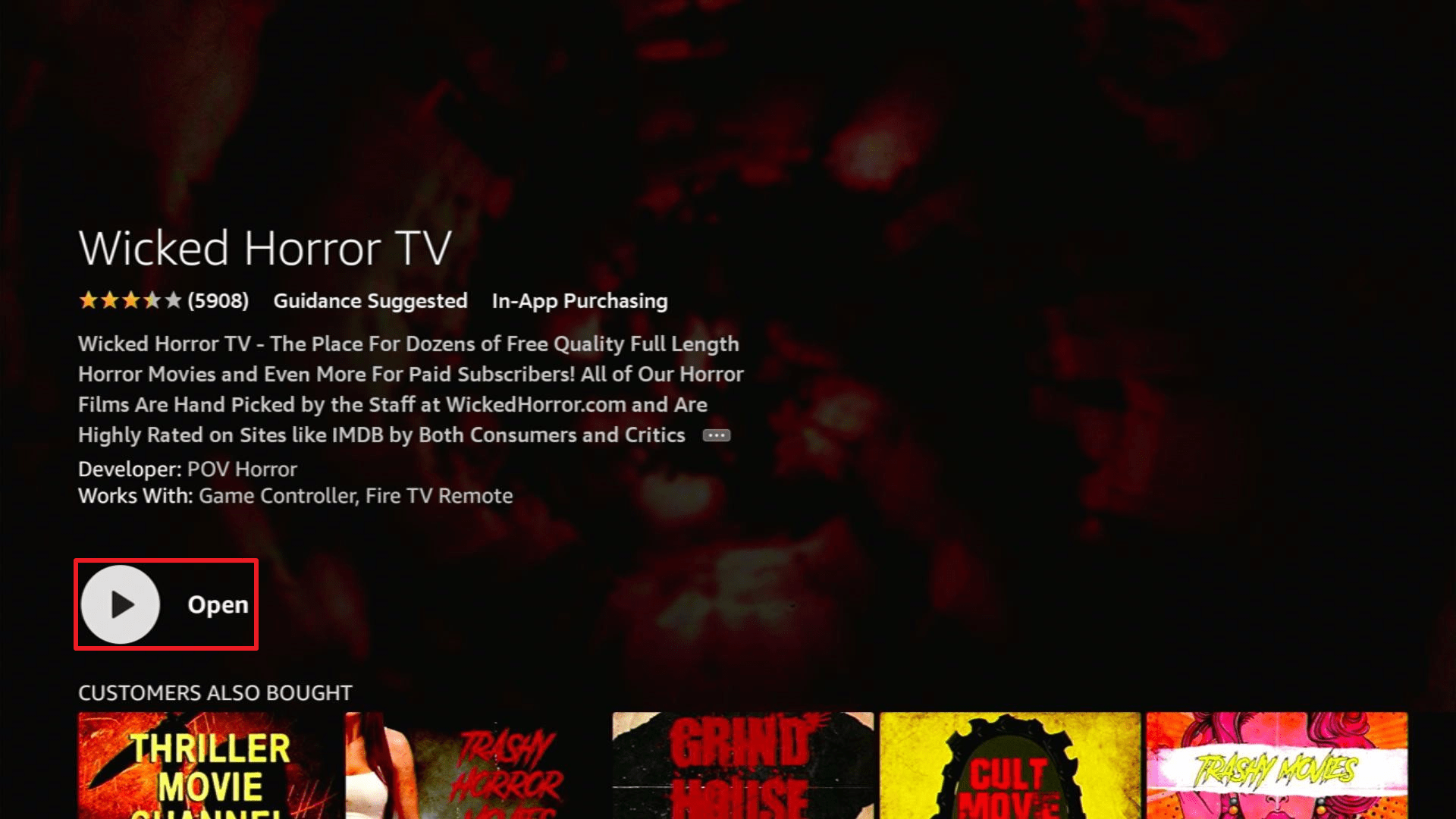 Install Wicked Horror TV4