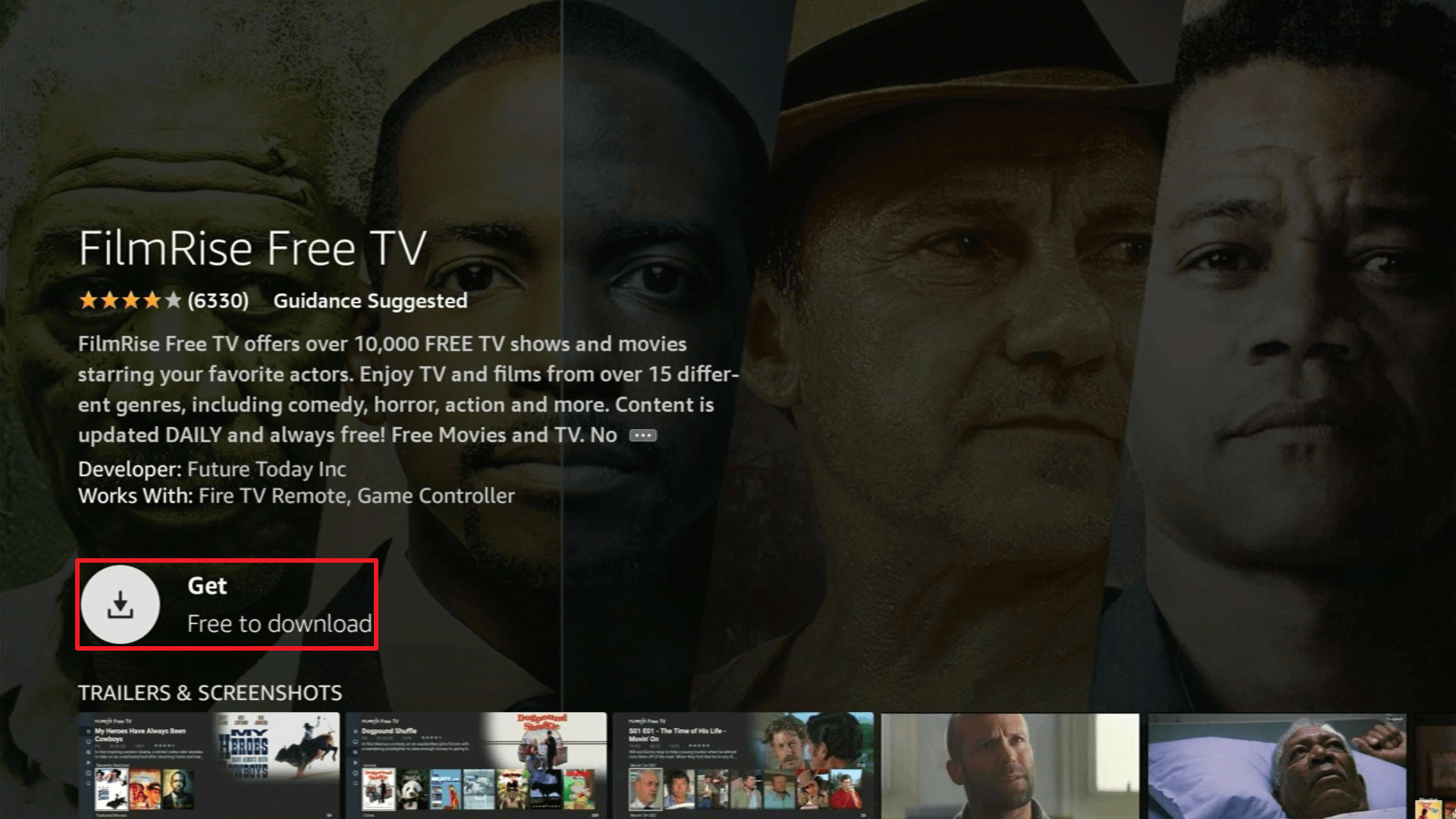Install FilmRise Free TV 3