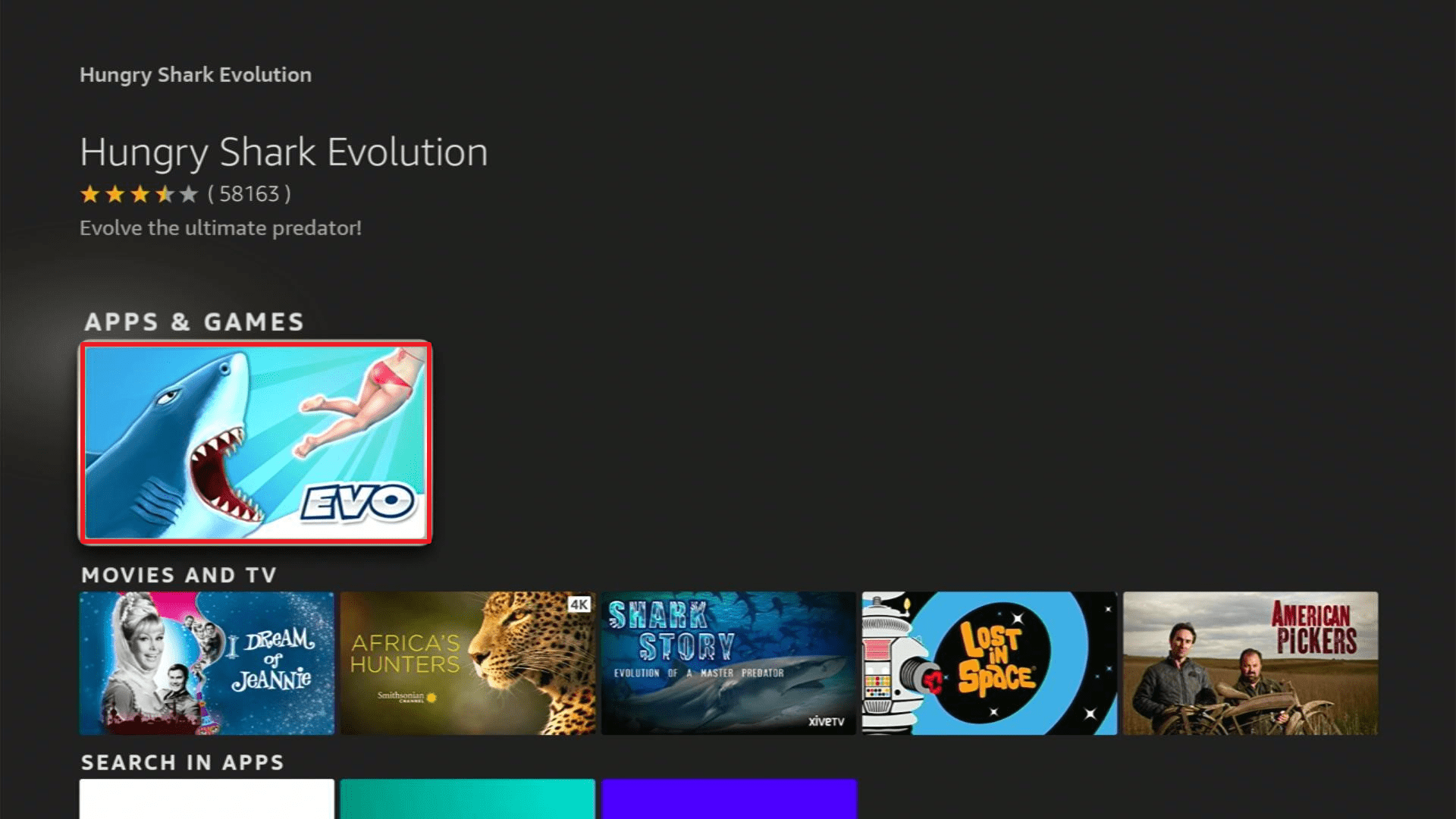 Install Hungry Shark Evolution1