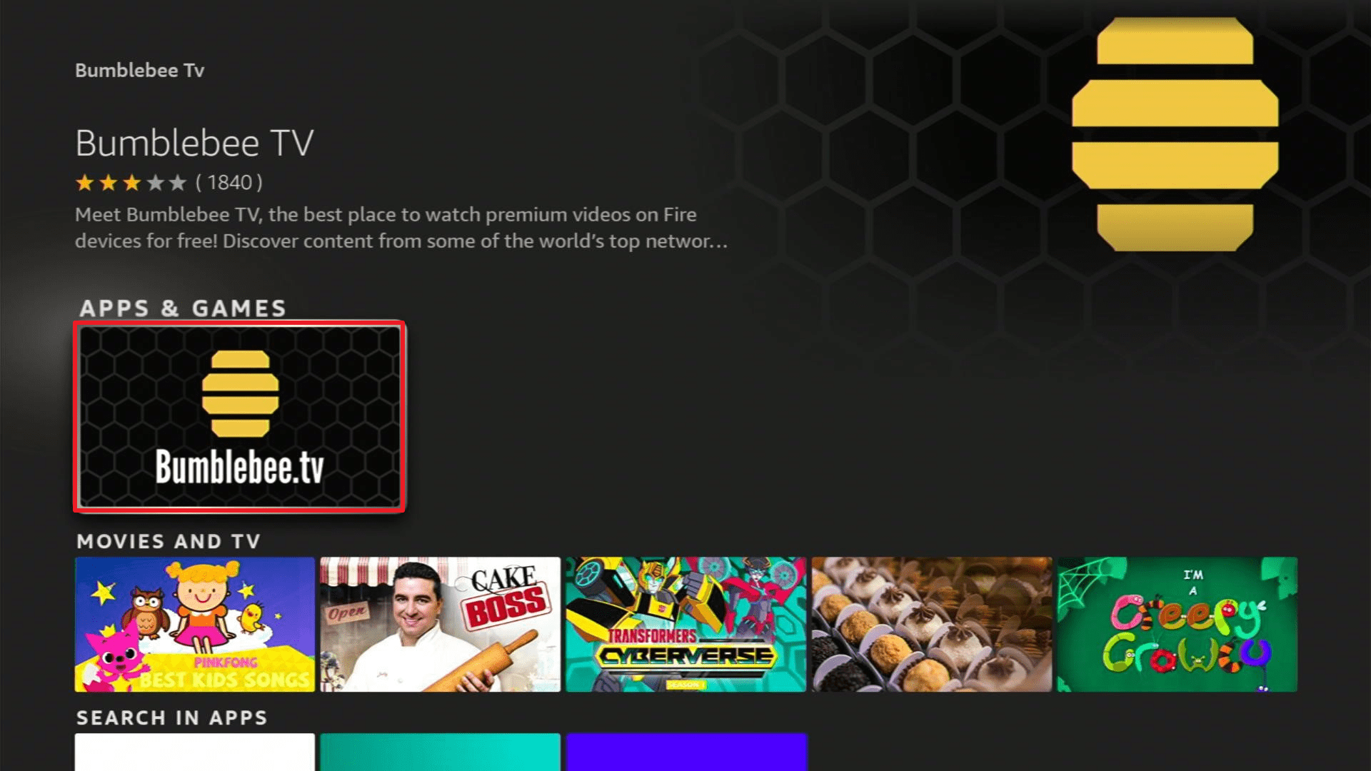 Install Bumblebee TV1
