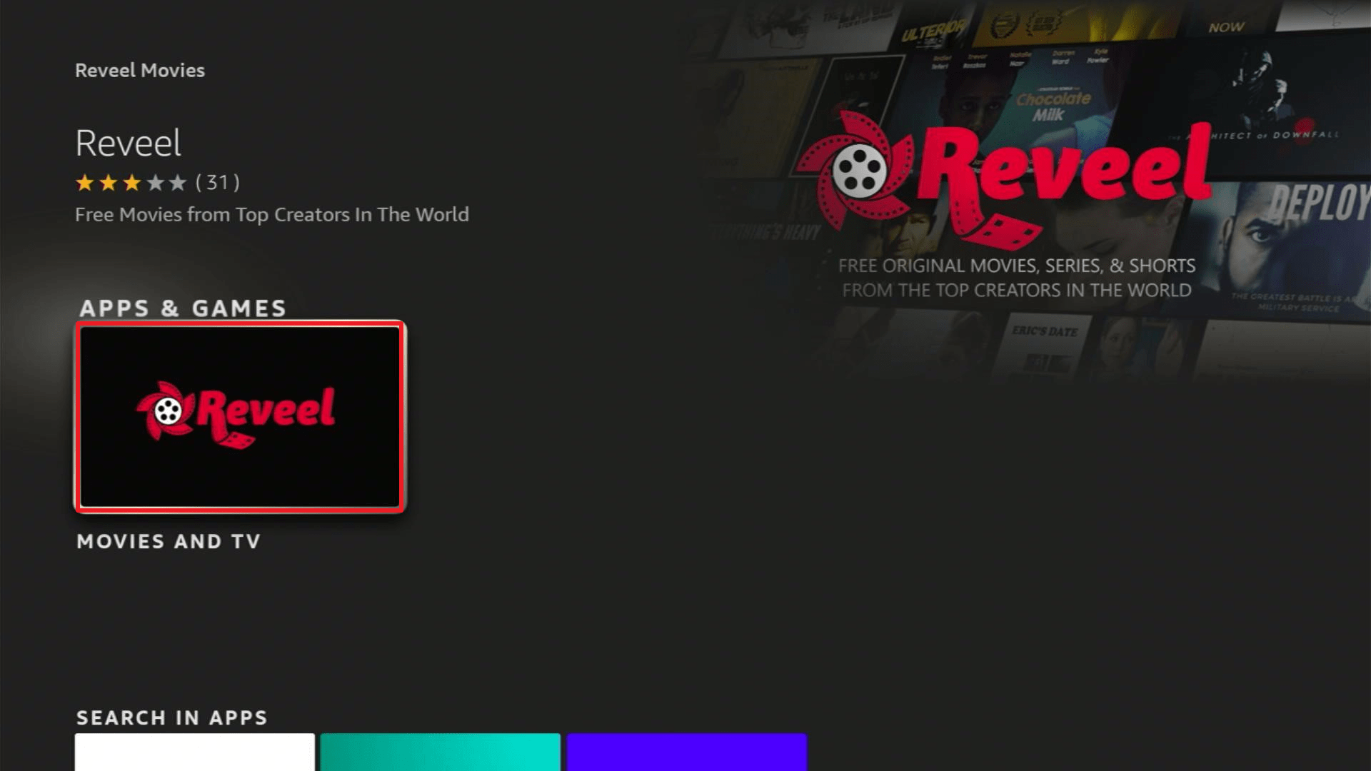 Install Reveel Movies1