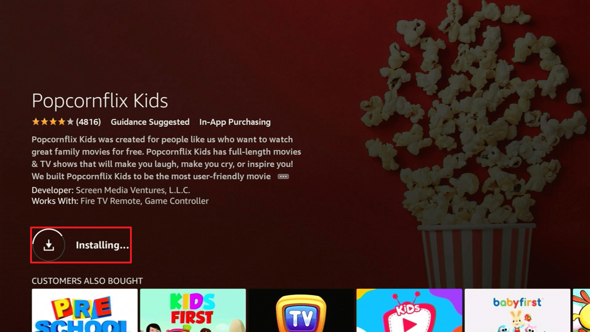 Install Popcornflix Kids3