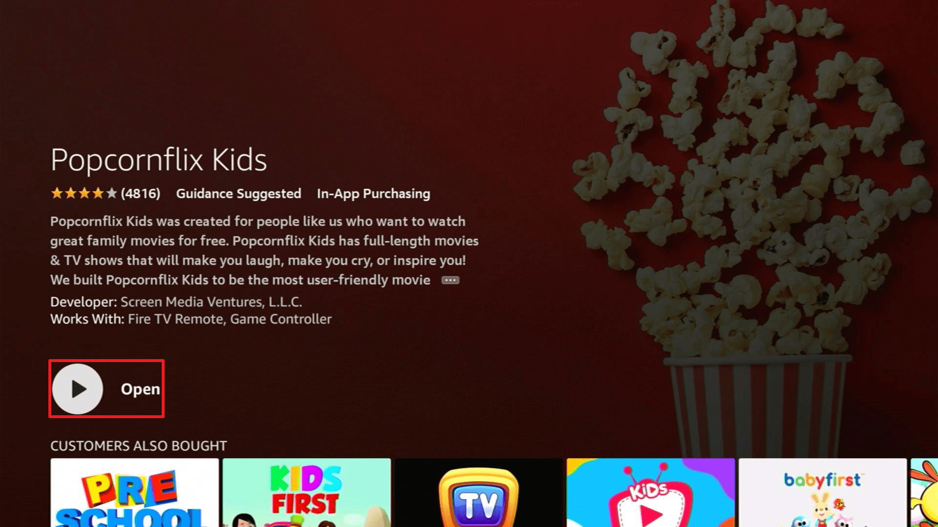 Install Popcornflix Kids4