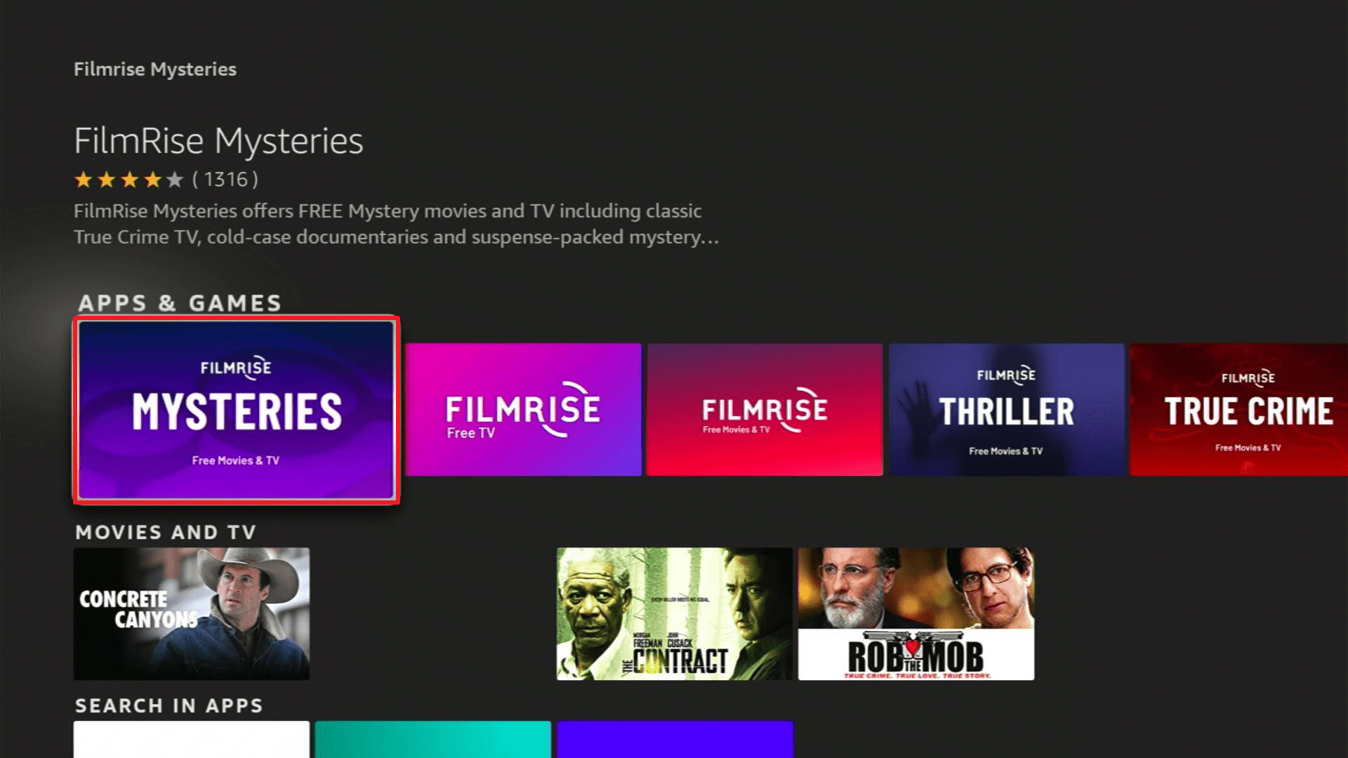 Install FilmRise Mysteries2