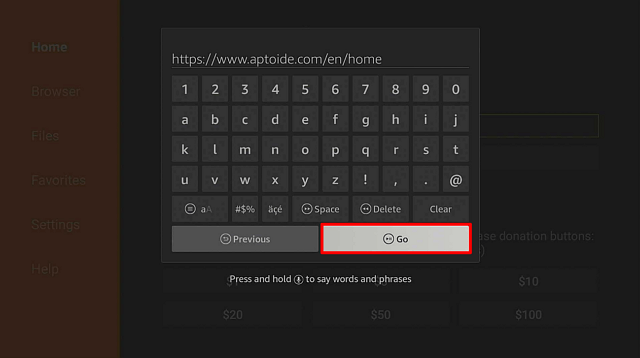 Step 14 Aptoide TV on Firestick